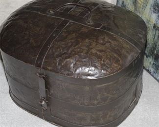 $75.00-Patonized Dark Hammered Metal Chest