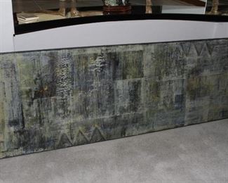 $850.00-Hilario Gutierrez-"What I Was Then, What I Am Now"-Original Oil 8ft x 2ft 7inches