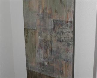 $725.00-Set of 2 Original Oil Painting Panels by Hilario Gutierrez-"View From Tuziguot"-each panel is 5.5 x 2 ft