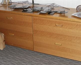 $285.00-Mid Mod Lateral Wood Filing Cabinet