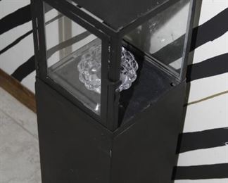 $24.00-Tall Floor Black Metal Candle Holder