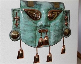 $75.00-Copper & Brass Man Wall Art