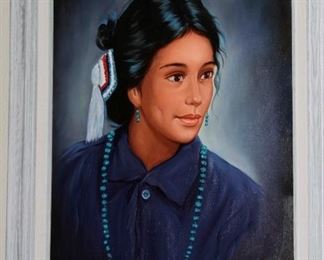 $65.00-Native American Oil Painting by Lana McPhelan