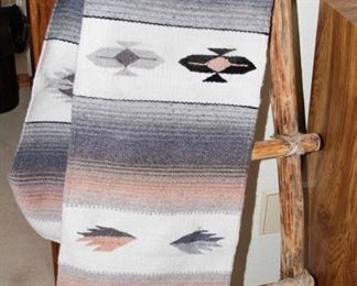 $45.00-Hand Woven Runner, $45.00-4 step Southwestern Ladder