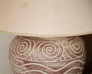 $45.00-Ceramic Pottery Table Lamp #1