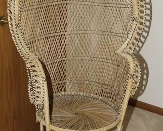 $125.00-Rattan Peacock Chair