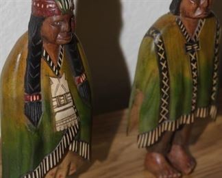 $28.00-Set of 2 Carved Indian People