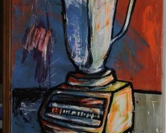 $250.00-Blender Oil Painting-unknown artist