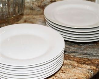 White Plates-Sets $10.00/set of 6, Set of 8 for $15.00