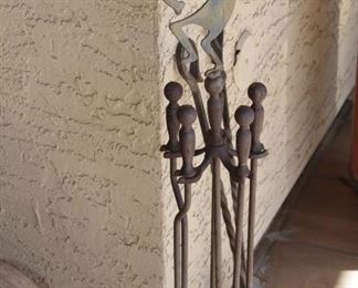 $22.00-Kokopelli Fireplace Set