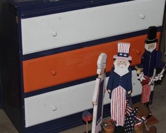 $55.00-Orange & Blue Dresser