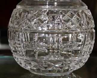 $28.00-Cut Crystal Biscuit Jar