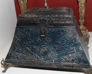 $75.00-Ornate Etched Chest