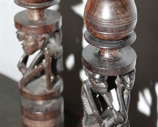 $22.00 Set of 2 African Candlesticks