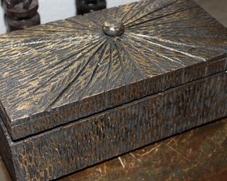 $25.00-Decorative Black & Gold Box