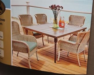$75 Picture of Hampton Bay Lemon Grove Patio Table (Table Only -Chairs not included)