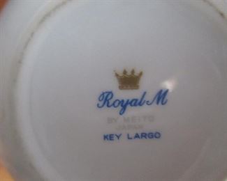 Royal M By Meito Japan "Key Largo" China Service