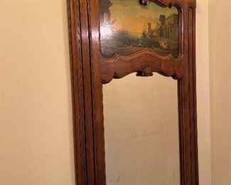Antique French Trumeau mirror