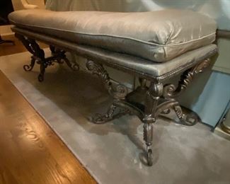 Custom upholstered Bench from Beverly Hall