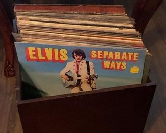 Collection of vintage LPs Record albums such as by Elvis
