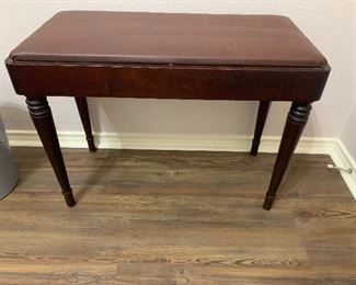 Vintage piano bench