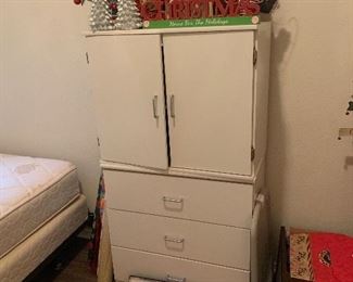 White wooden cabinet