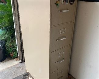 Metal file cabinet