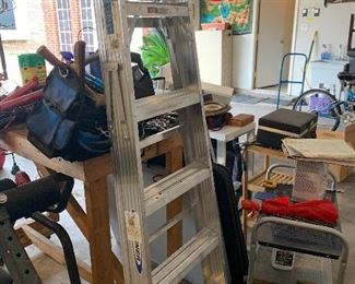 Stepladder, Garage storage shelves