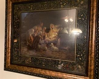 Holy family manger scene wall decor