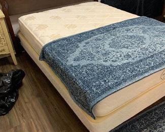 Full size bed with mattress and box springs
