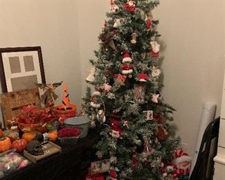 Decorated Christmas tree, holiday decor