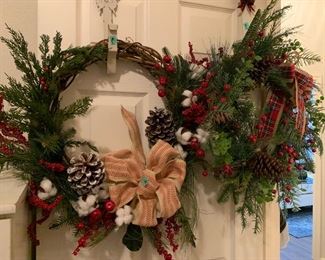 Christmas wreaths and hangers