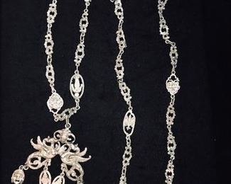 Sterling necklace in the style of Peruzzi 40" long