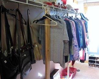 Women’s handbags and clothing