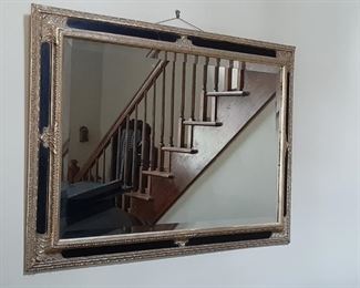 Black and Gold Mirror - 42" x 2" x 30" - $