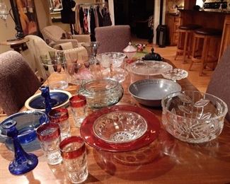 Assorted Antique and Miscellaneous Glassware