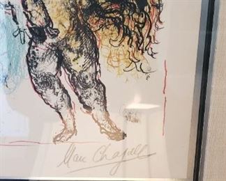 Mark Chagall Signed "E.A." Artist Proof