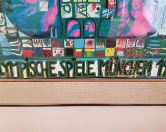 1972 Olympische Spiele Munichen Framed Poster with Official Seal