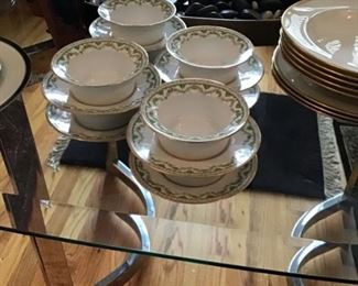 Limoges Cups with Saucers
