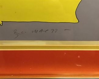 Peter Max Signed Print 1972