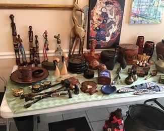 Assort Wood, Art, Pottery Pieces