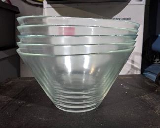 (5) Decorative Glass Bowls