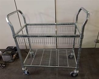 Chrome Rolling Cart