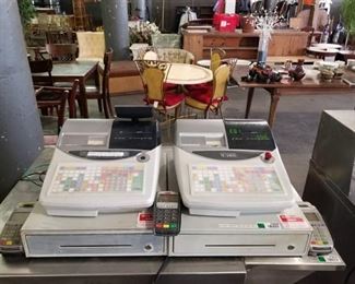 Two Cash Registers, Drawers and CC Machines