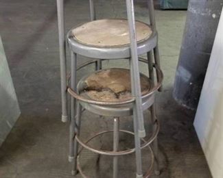 Lot of 3 Metal Stools