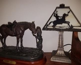 Much home decor, western and horse items