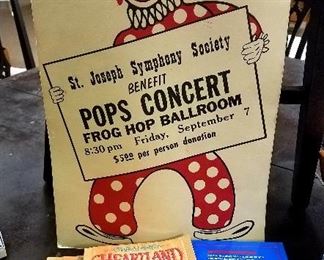 St. Joseph Symphony Society Benefit Pops Concert Frog Hop Ballroom poster, Jerre Anne's cook book and "Behind The Head Lines" signed book. Thank you again for attending our sales, we do appreciate your support. Randy and Donna Klein and The Pen and Pencil Team