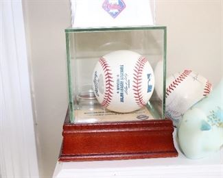 Hank Aaron signed baseball with verification