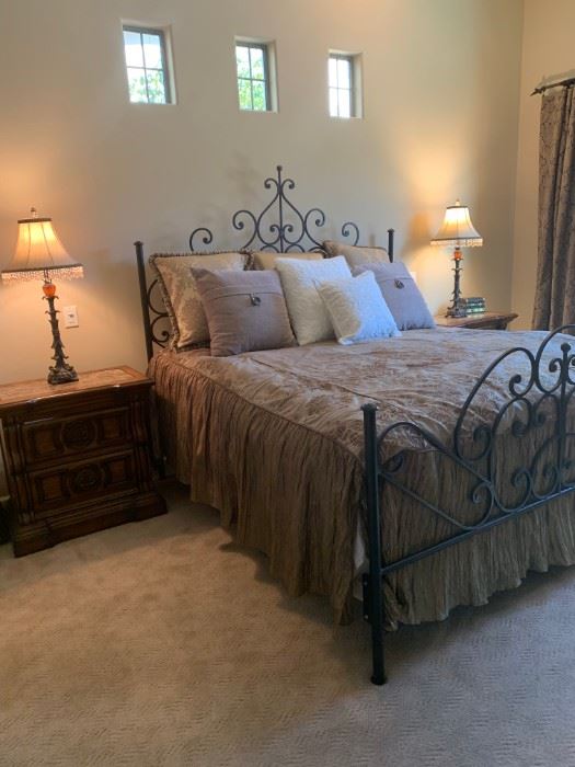 King size tempurpedic bed, plush high end mattress! Everything is priced to sell at this ONE DAY SALE!!!