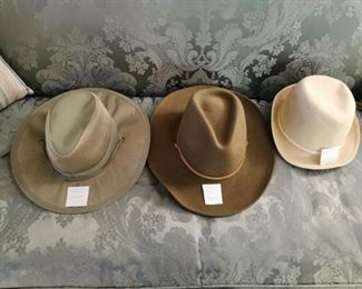 Hats: Lord & Taylor (vintage)&nbsp;, Cripple Creek Wool Felt, Dorfman Pacific Safari 